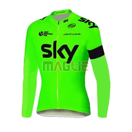 Maglia Sky manica lunga 2016 nero e verde - Clicca l'immagine per chiudere